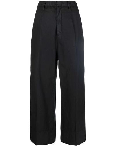 N°21 Straight-leg Cotton Trousers - Black