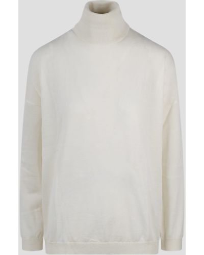P.A.R.O.S.H. Well Cashmere Jumper - White