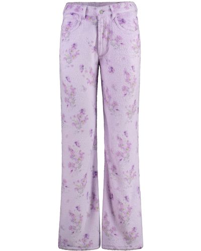 Acne Studios Technical Fabric Trousers - Purple