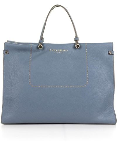 Ermanno Scervino Petra Light Shopping Bag - Blue