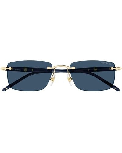 Montblanc Mb0344S Linea Meisterstück 003 Sunglasses - Blue