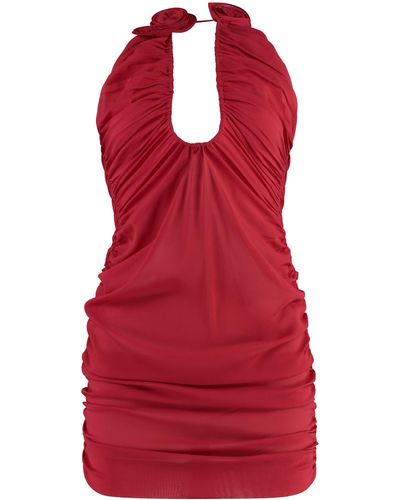 Magda Butrym Silk Mini Dress - Red