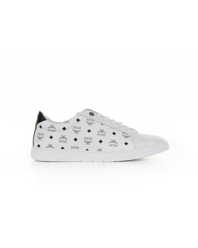 MCM Terrain Sneaker With Visetos Monogram For - White