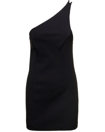 GAUGE81 'Colorado' One Shoulder Mini Dress - Black