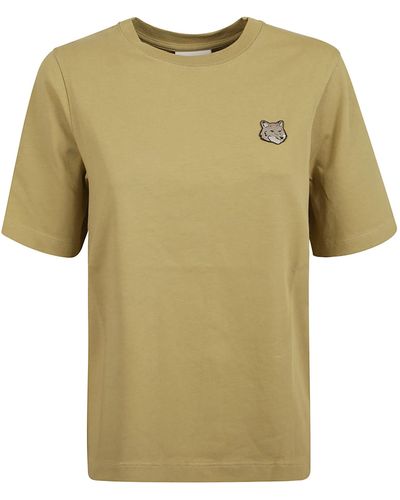 Maison Kitsuné Bold Fox Head Patch T-Shirt - Green