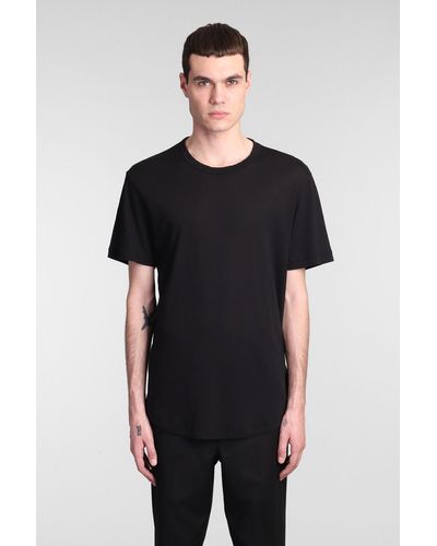 James Perse T-shirt In Black Cotton