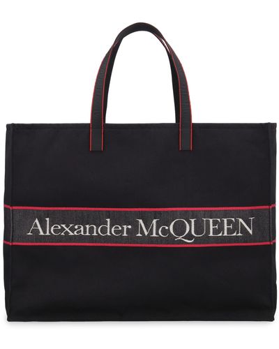 Alexander McQueen Canvas Tote Bag - Black