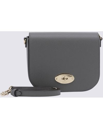 Mulberry Leather Darley Crossbody Bag - Grey