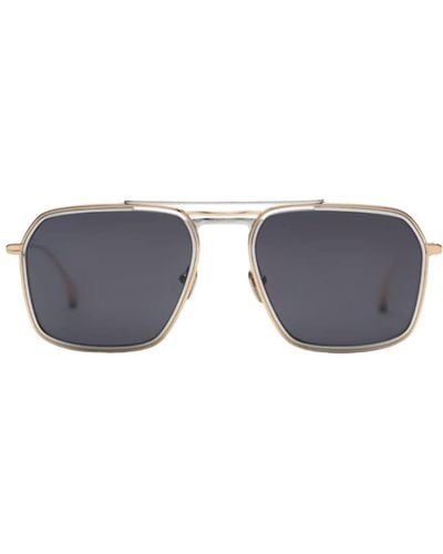 Masunaga Taka - Limited Edition X Kenzo - Gold Sunglasses - Blue