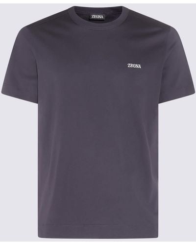 Zegna Cotton T-Shirt - Blue