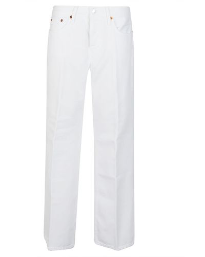 RE/DONE Loose Boot Jeans - White