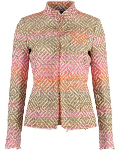 Bazar Deluxe Cotton Blend Jacket - Pink