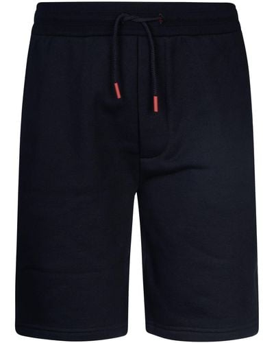 Kiton Elastic Drawstring Waist Shorts - Blue