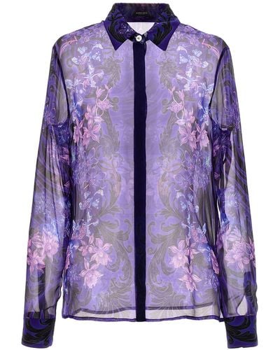 Versace Barocco, Baroccoshirt - Purple
