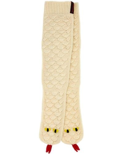 Bottega Veneta Ivory Wool Socks - Yellow