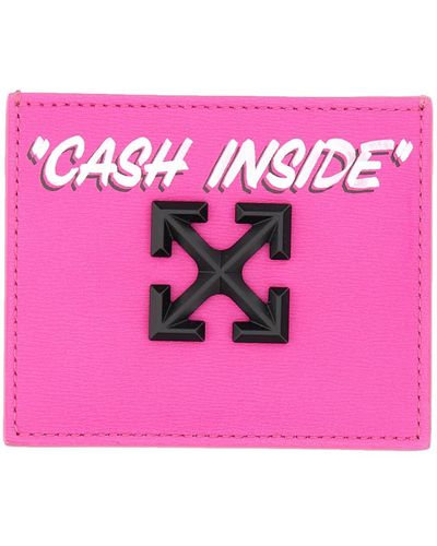 Off-White c/o Virgil Abloh Jitney Card Holder With Print - Pink