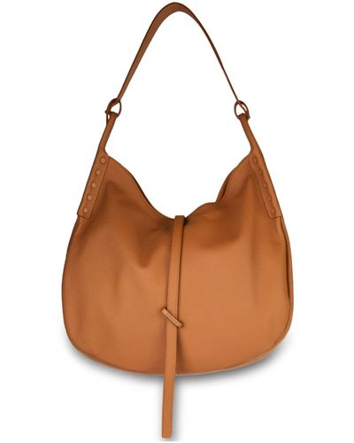 Zanellato Ima Leather Hobo Bag - Brown
