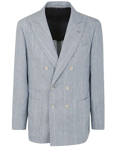 Brunello Cucinelli Suit Type Jacket - Grey