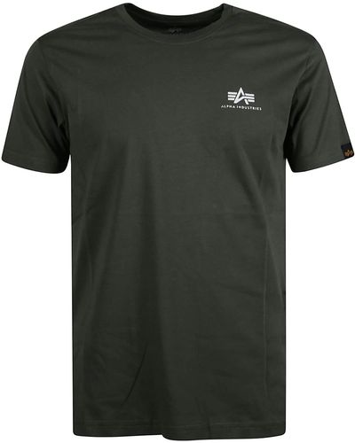 Alpha Industries Basic Small Logo T-Shirt - Green