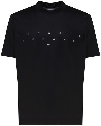 Emporio Armani T-shirt Con Logo - Black