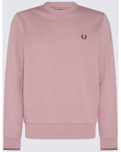 Fred Perry Dusty Cotton Blend Sweatshirt - Pink