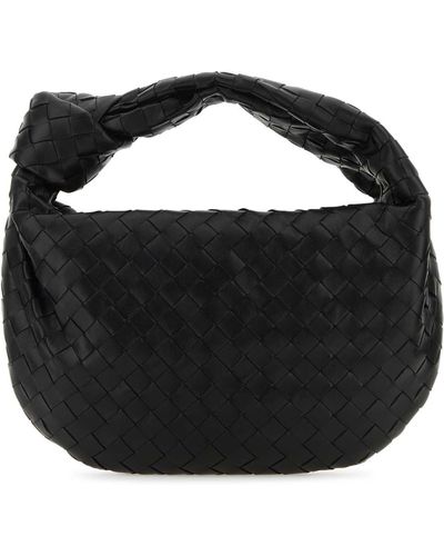 Bottega Veneta Leather Teen Jodie Handbag - Black