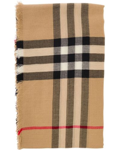 Burberry Scarf With Vintage Check Motif - Multicolour