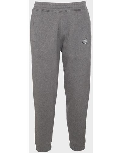 Maison Kitsuné Cotton Pants - Gray