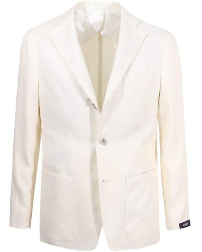 Barba Napoli Barba Single-Breasted Jacket - White