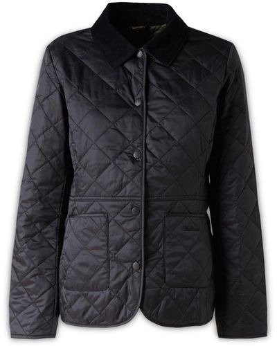 Barbour Deveron Quilted Buttoned Jacket - Black