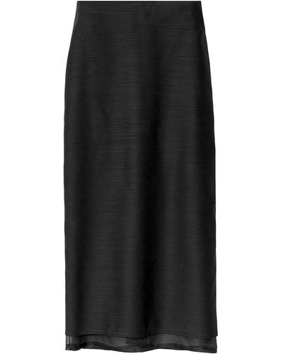 Fabiana Filippi Wool And Silk Skirt - Black