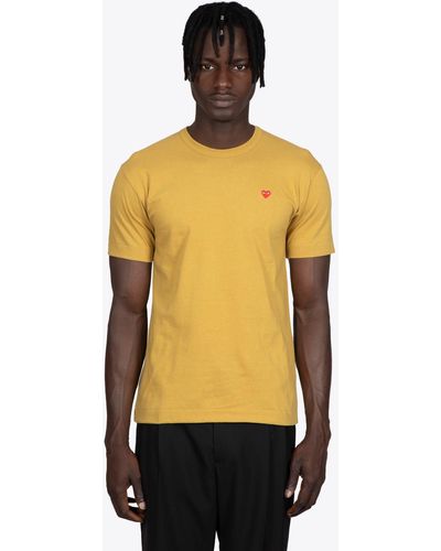 Comme des garcons hotsell play yellow t shirt