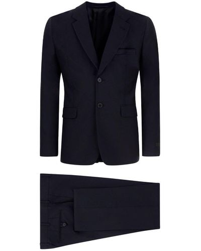 Prada Single-breasted Tailored Two-piece Suit - Blue