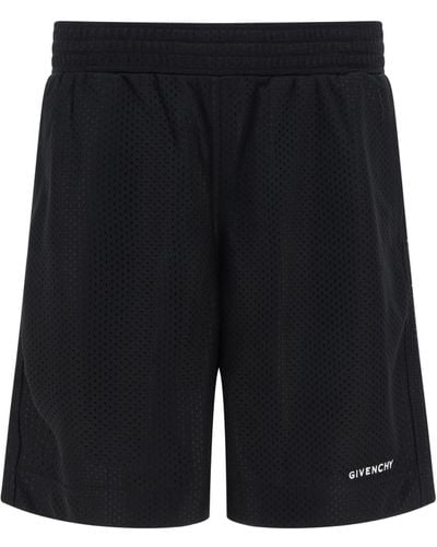 Givenchy Bermuda Shorts With Logo - Black