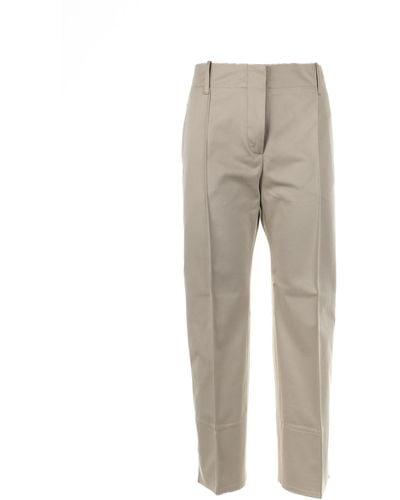 Seventy High-Waisted Trousers - Grey