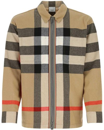 Burberry Embroidered Flannel Shirt - Multicolour