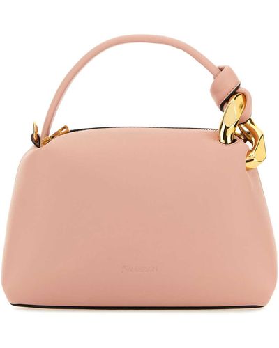 JW Anderson Pastel Leather Small Jwa Corner Handbag - Pink