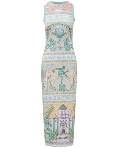 Casablancabrand Vase Dress - Blue