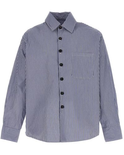 LC23 Waterproof Striped Shirt - Blue