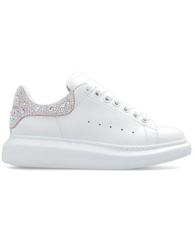 Alexander McQueen Larry Embellished Chunky Trainers - White
