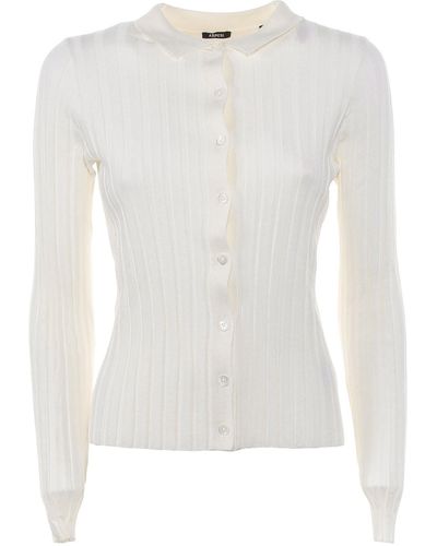 Aspesi Cardigan With Buttons - White