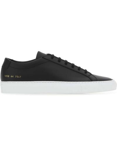 Common Projects Leather Achilles Trainers - Black