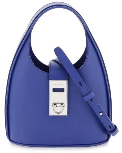 Ferragamo Mini Hobo Bag - Blue