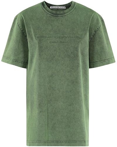 Alexander Wang Short Sleeve Logo - Green