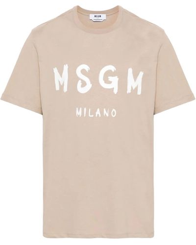MSGM T-Shirt - Natural