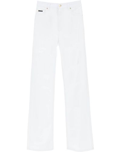 Dolce & Gabbana Destroyed-Effect Jeans - White