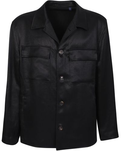 Lardini Linen Shirt - Black