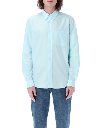 Aspesi Oxford Cotton Shirt - Blue