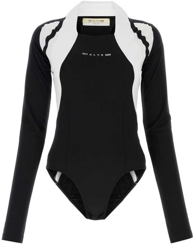 1017 ALYX 9SM Two-Tone Polyester Bodysuit - Black