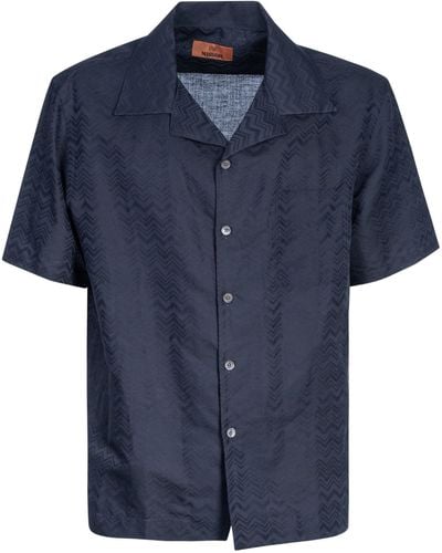 Missoni Short-Sleeved Shirt - Blue